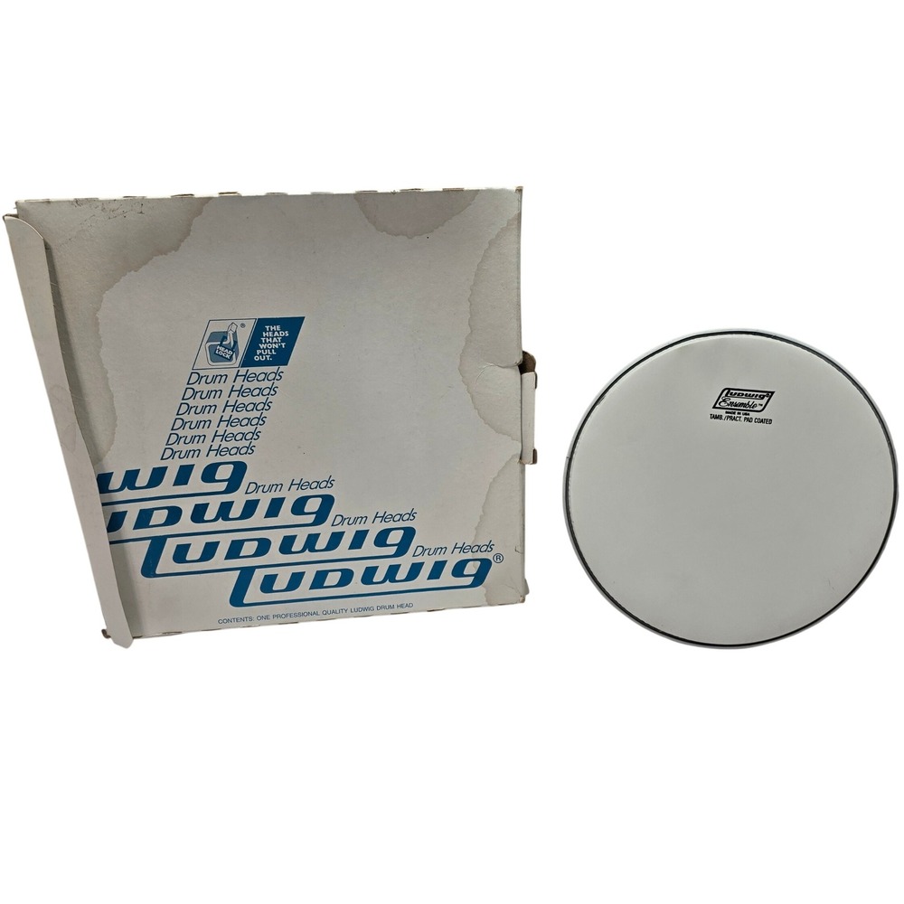 Ludwig Ensemble 8 Inch Coated Drum Head Tambourine Practice Pad USA Made*